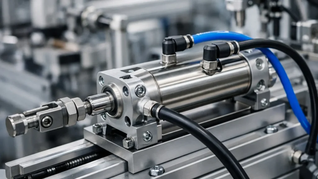 Pneumatic Actuators in an automated production line