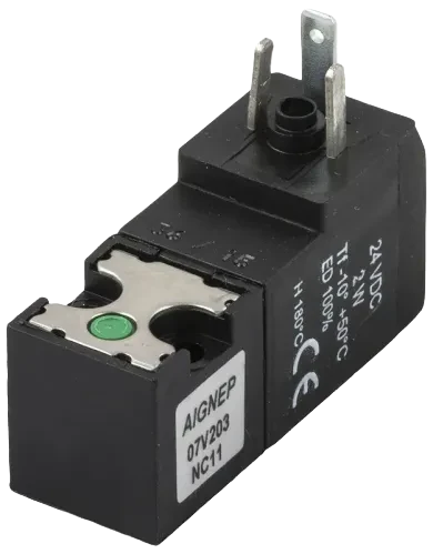 Aignep 07V2 15 mm 3/2 Solenoid Valves for Terminals DIN 43650C