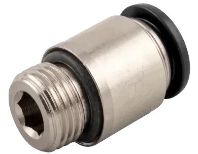 Aignep 50015N Straight Male Adaptor with Hexagon Embedded