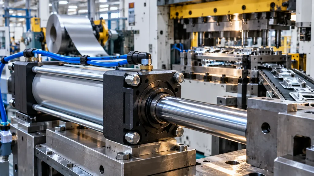 Precision Pneumatic Cylinder on Stamping Line